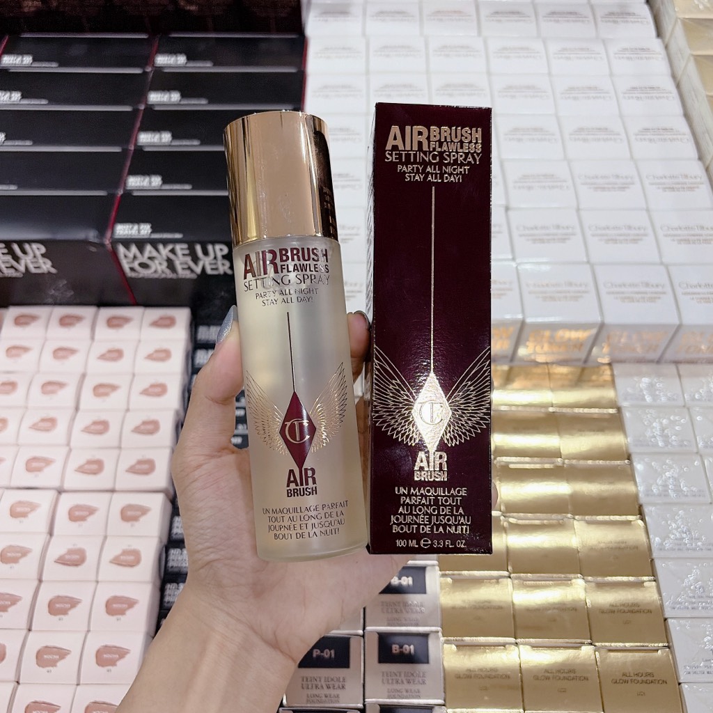 Xịt Khóa Makeup Charlotte AirBrush Flawlers