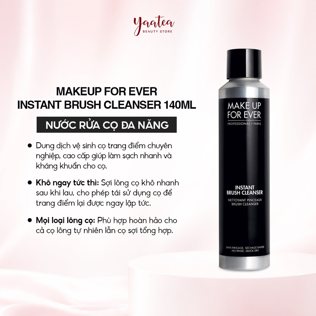 VAT Nước Rửa Cọ MUFE Brush Cleanser 140ml CT
