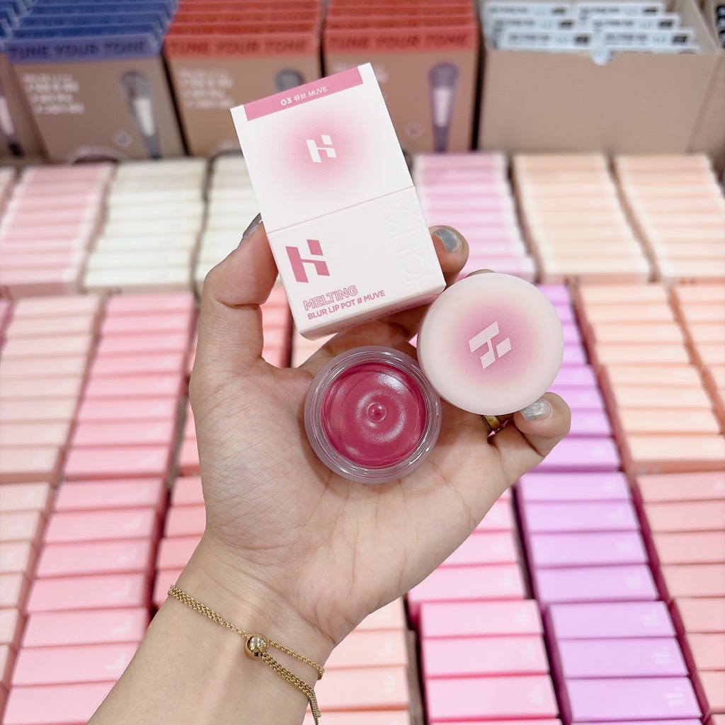 VAT - [ PEONYNK ] Son Bùn HOLIKA HOLIKA Melting Blur Lip Pot 5g