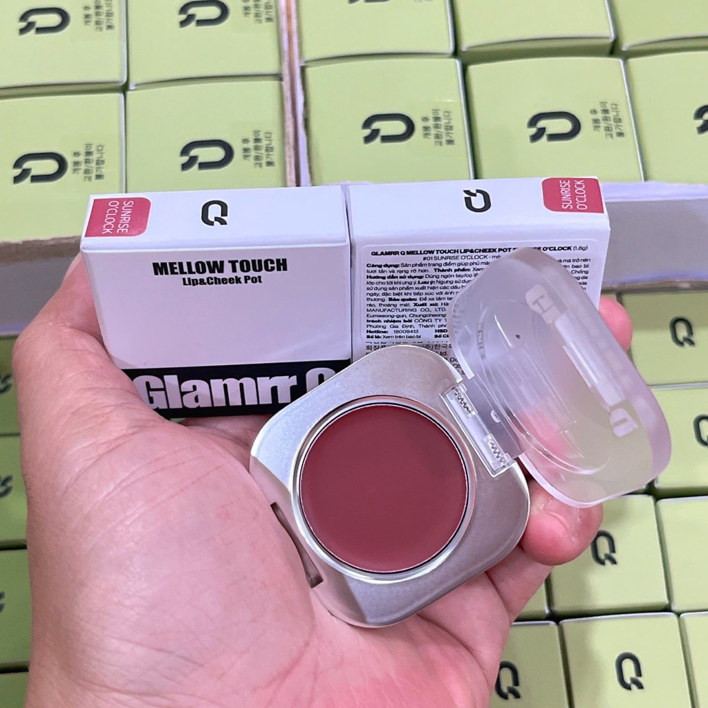 Son & Má hồng GLAMRR Q Mellow Touch Lip Cheek Pot 1.8g