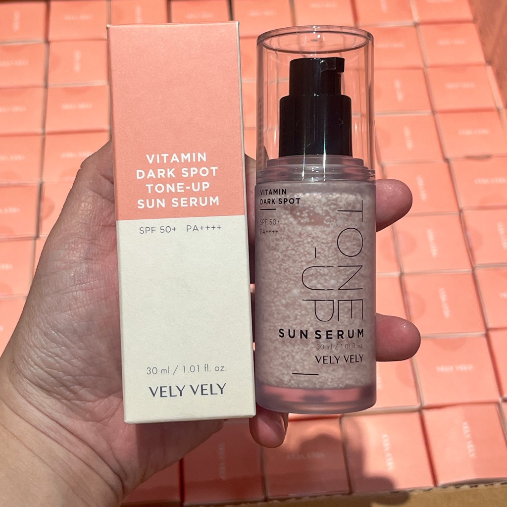 Serum Chống nắng Vely Vely Vitamin Dark Spot Tone-Up Sun Serum 30ml