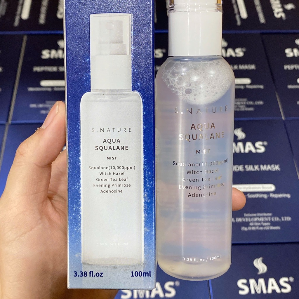 VAT - VAT - [ PEONYNK ] Xịt Khoáng S.Nature Aqua Squalane 100ml