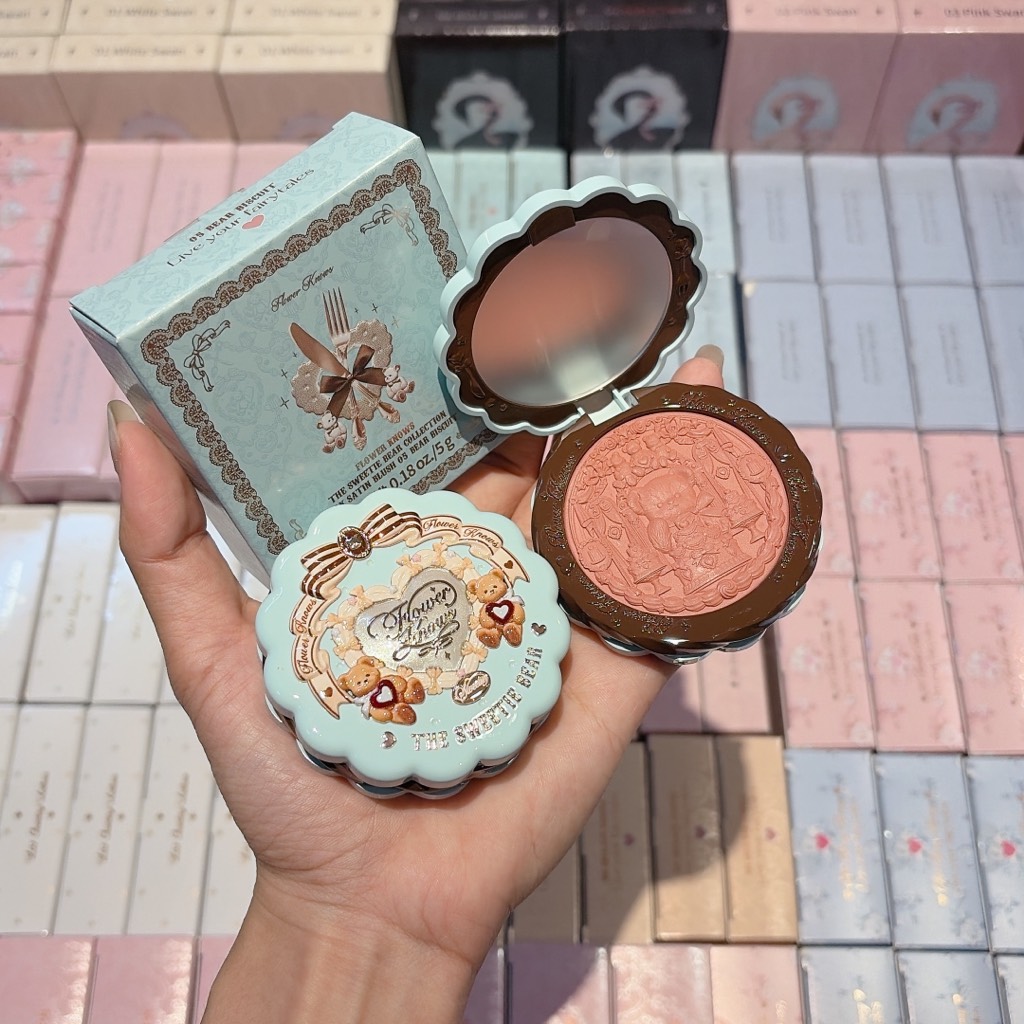 Má Hồng Flower Knows The Sweetie Bear Silk Satin 5g