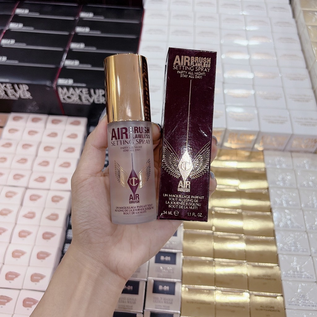 Xịt Khóa Makeup Charlotte AirBrush Flawlers