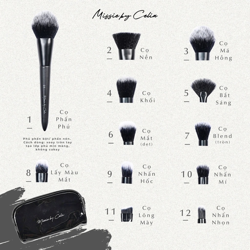 Bộ cọ Celin Missie 12c