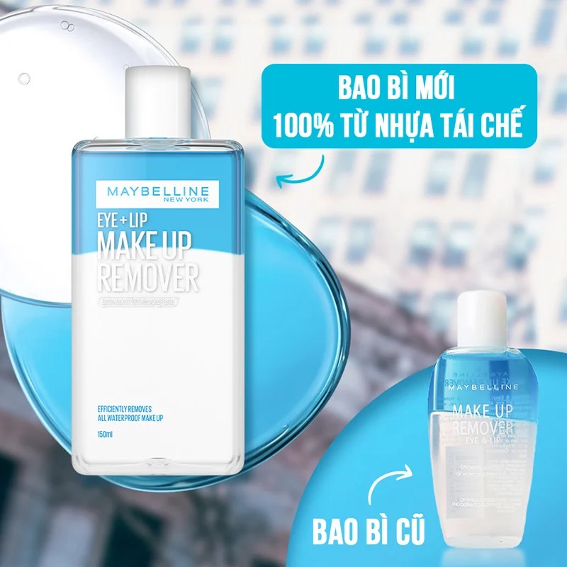 Tẩy Trang Mắt & Môi Maybelline Makeup Remover 150ml CT