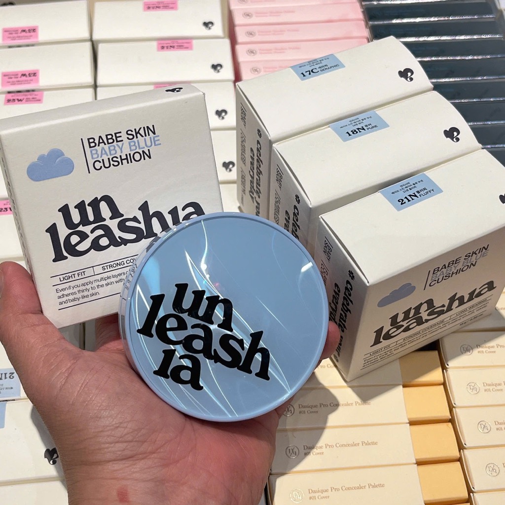 Cushion Unleashia Babe Skin Baby Blue