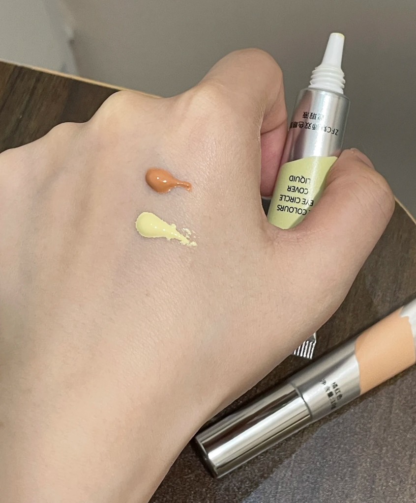Set 2 Tuýp Che Khuyết Điểm ZFC 2 Colours Eye Circle Cover Liquid 10g