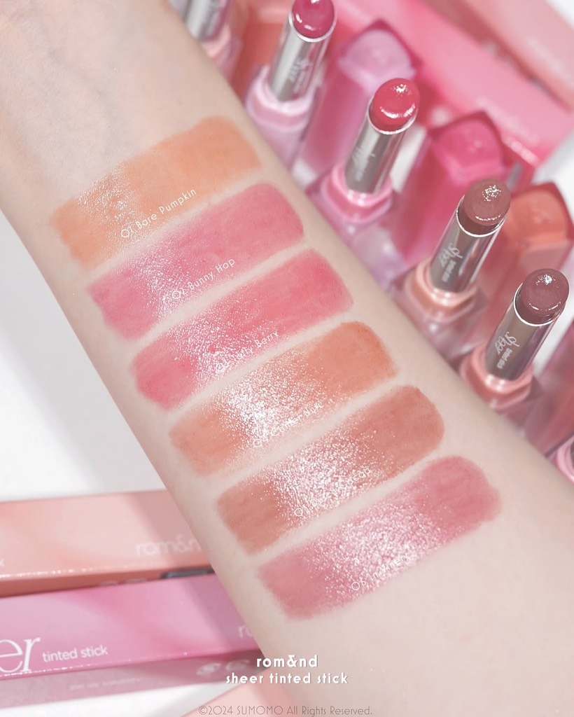 Son Thỏi ROMAND Sheer Tinted Stick 2g CT