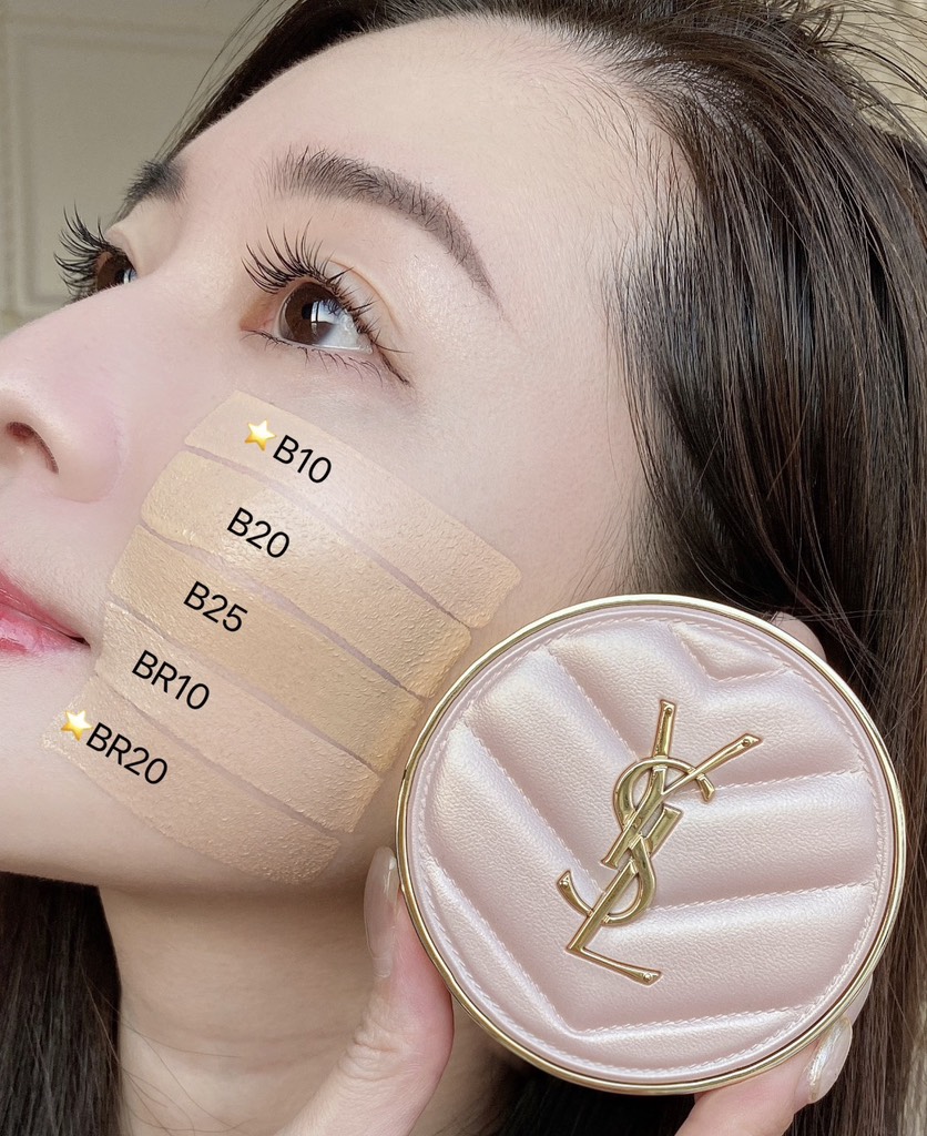 Cushion YSL Glow Pact Vỏ Da Hồng