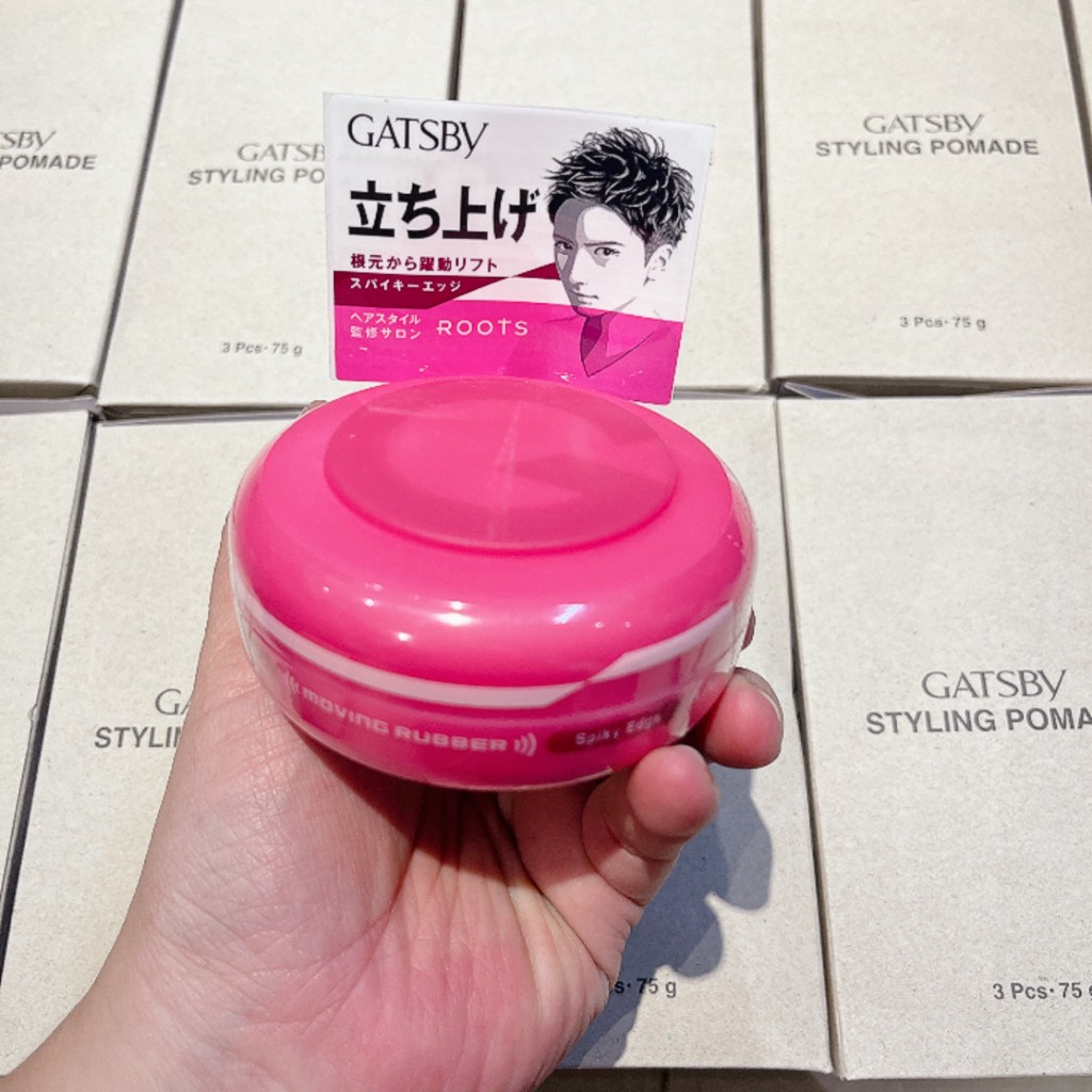 Sáp Gatsby moving rubber spiky edge I 80g (Hồng)