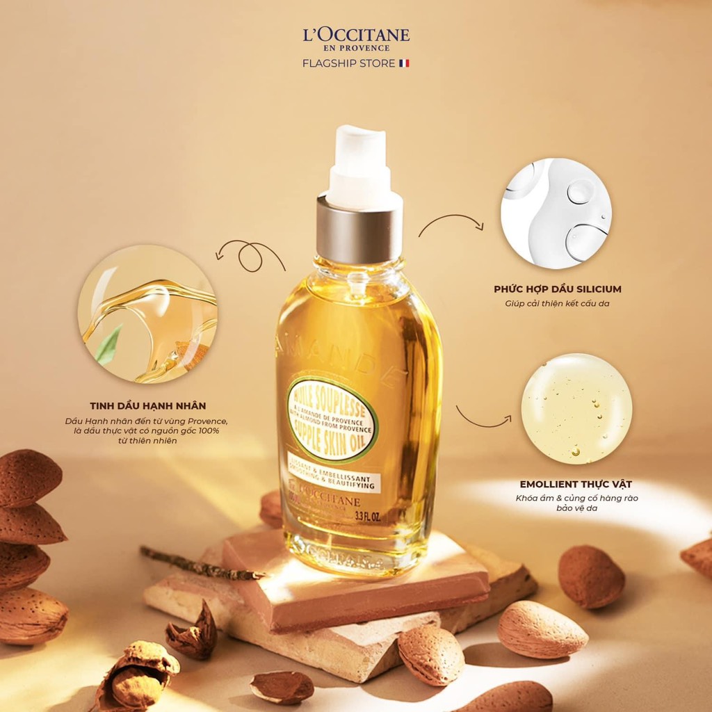 Dầu Dưỡng Loccitane Huile Souplesse Supple Skin Oil 100ml