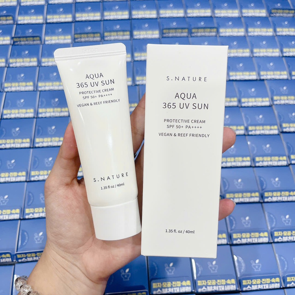 VAT - [ PEONYNK ] Kem Chống Nắng S.Nature Aqua 365 UV Sun 40ml