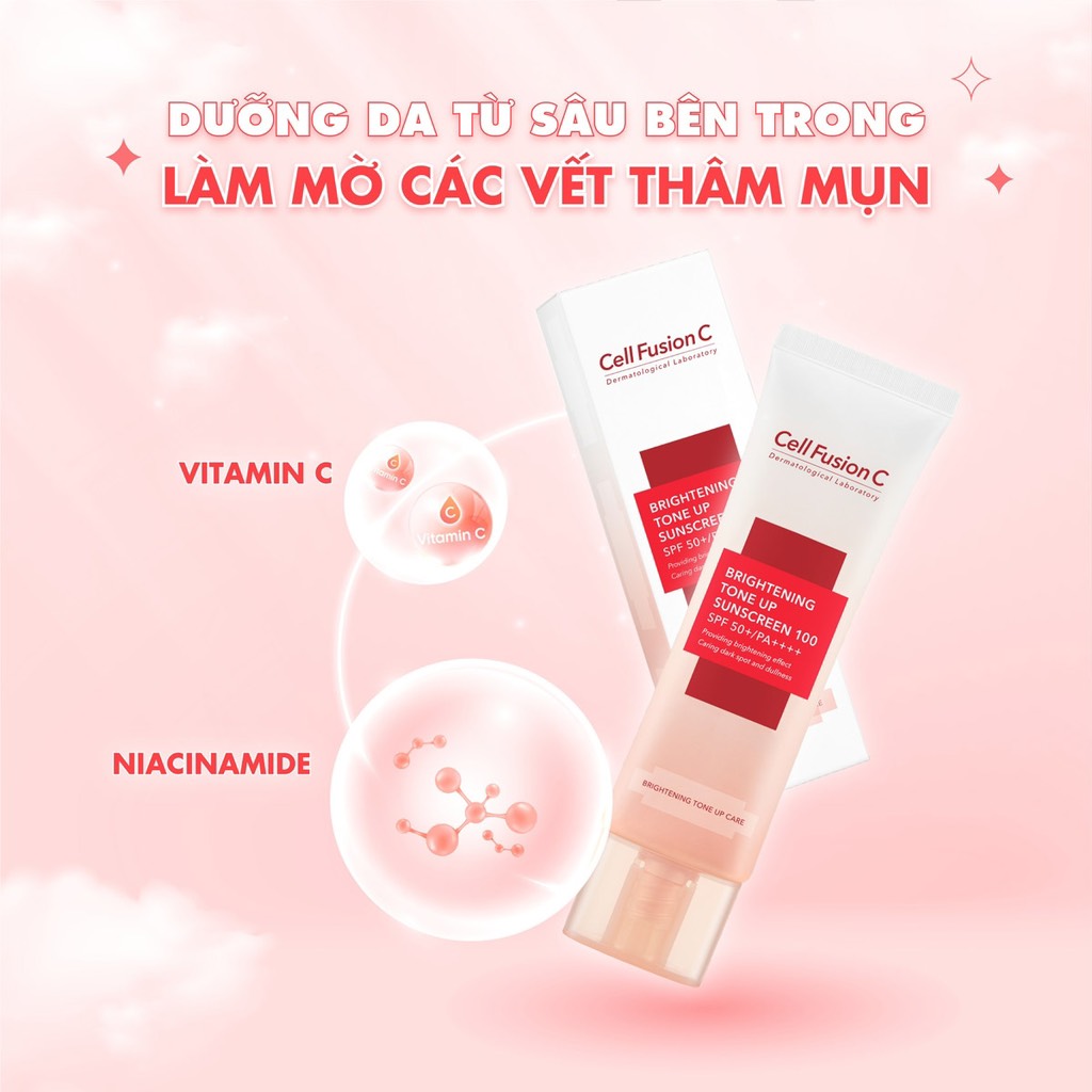 Kem Chống Nắng Cell Fusion C Brightening Tone Up Care SPF50 CT