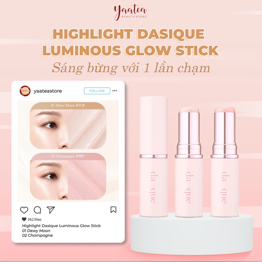 VAT - Highlight thỏi Dasique Luminous Glow Stick