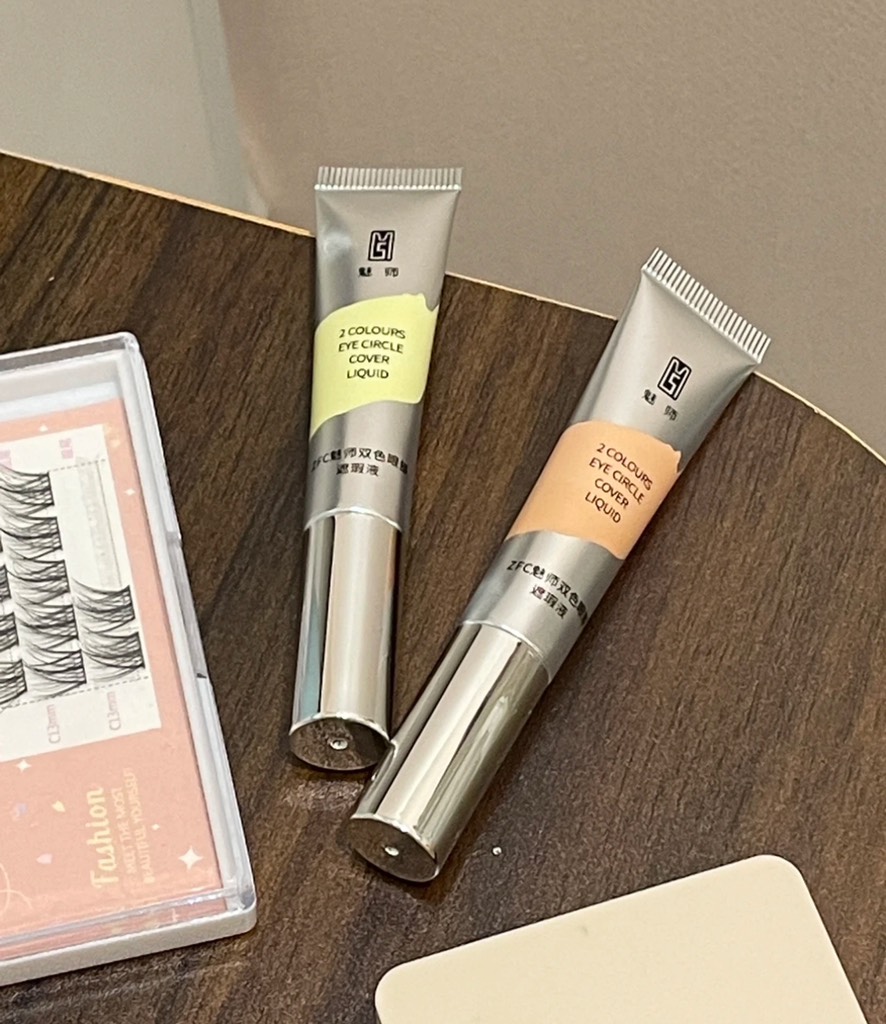 Set 2 Tuýp Che Khuyết Điểm ZFC 2 Colours Eye Circle Cover Liquid 10g