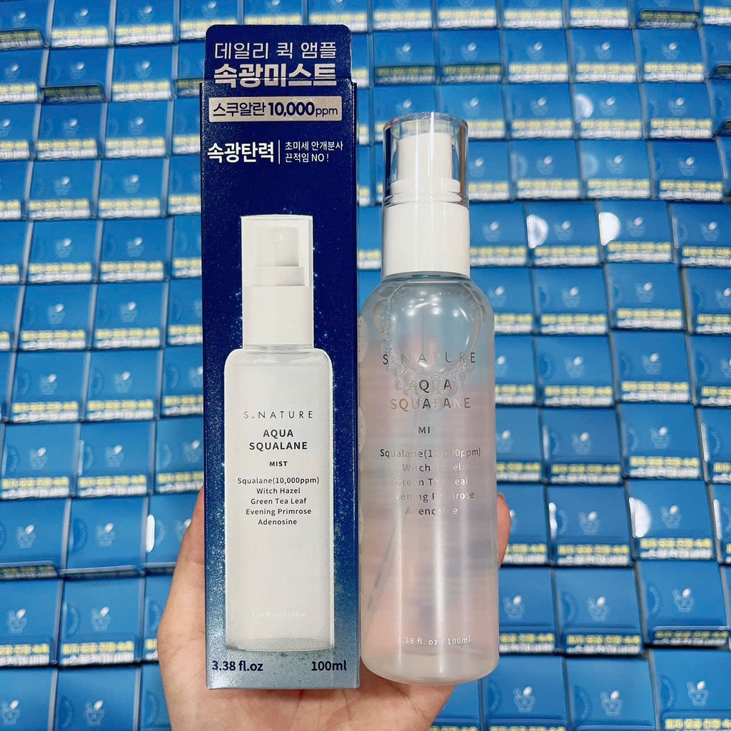 VAT - VAT - [ PEONYNK ] Xịt Khoáng S.Nature Aqua Squalane 100ml