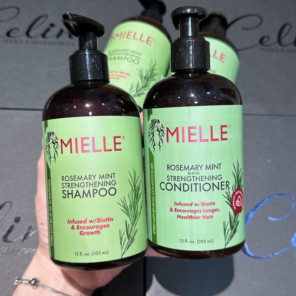Bộ sản phẩm Kích Mọc tóc Mielle Rosemary Mint Strengthening