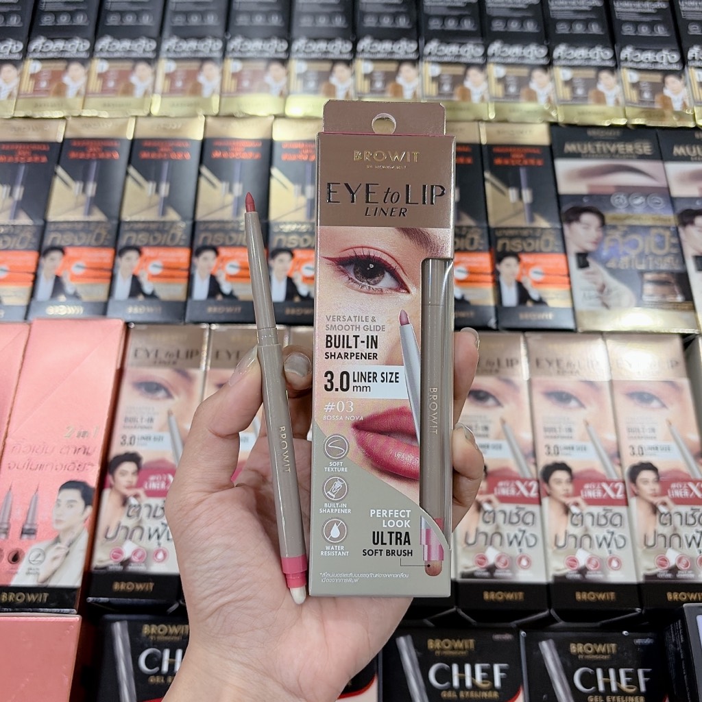 Chì Kẻ Mắt và Môi NongChat Eye To Lip Liner 0.3g