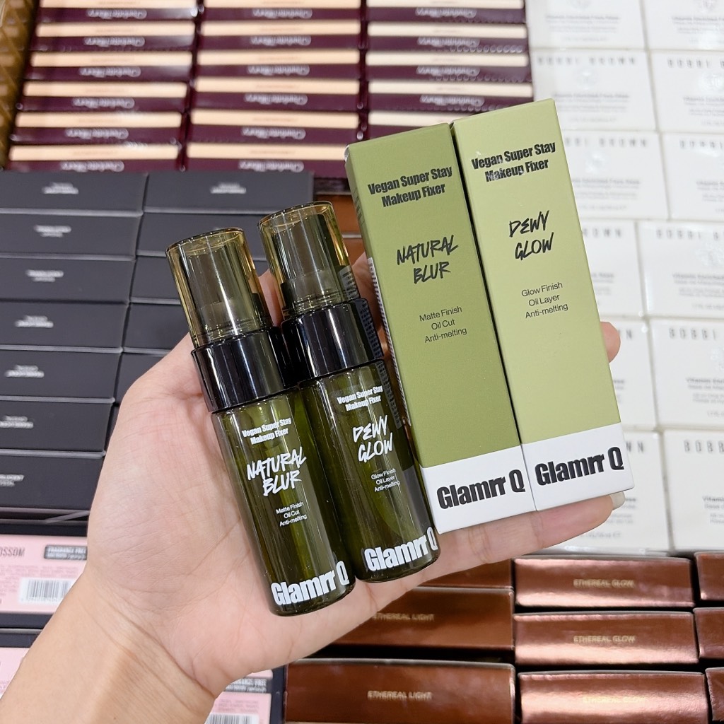 Xịt Makeup GLAMRR Q Vegan Super Stay Make Up Fixer CT