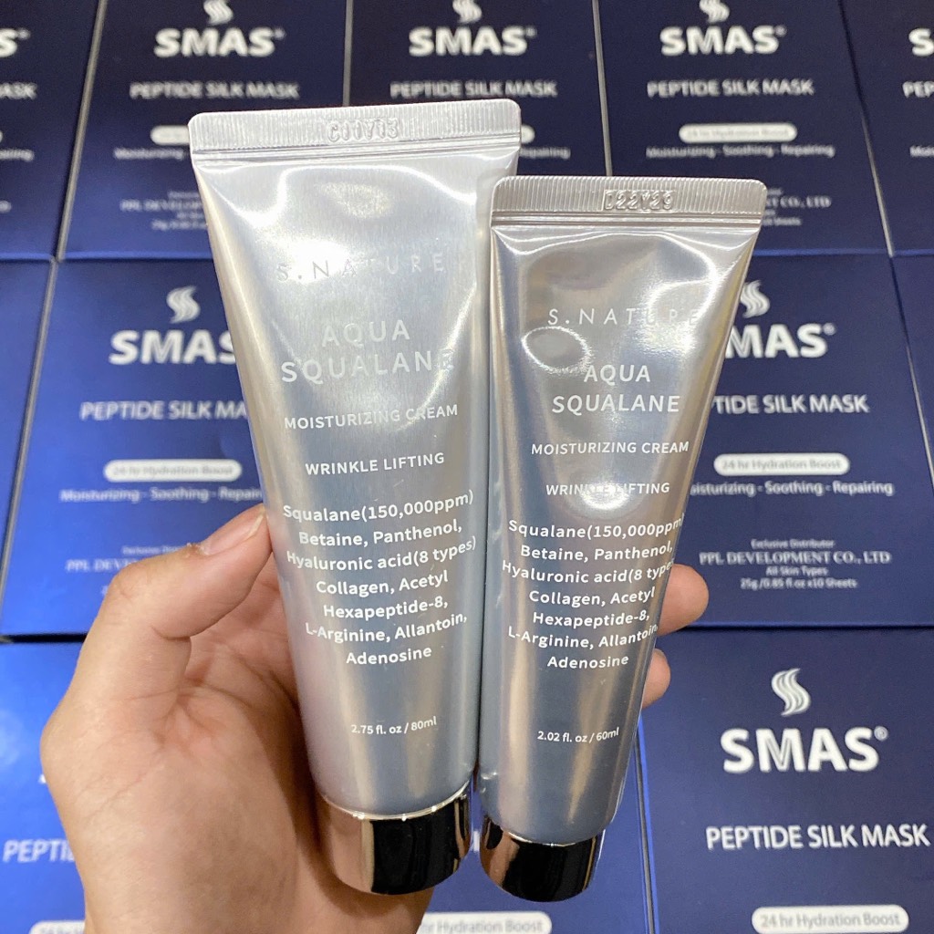 VAT - [ PEONYNK ] Kem Dưỡng S.Nature Aqua Squalane Cream