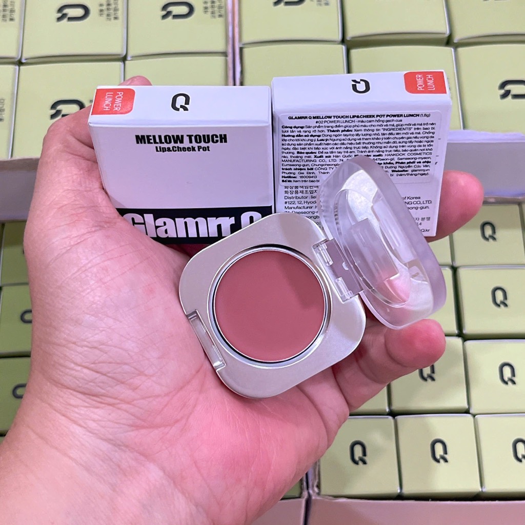Son & Má hồng GLAMRR Q Mellow Touch Lip Cheek Pot 1.8g