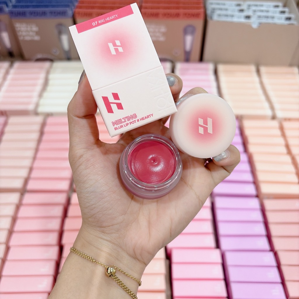 VAT - [ PEONYNK ] Son Bùn HOLIKA HOLIKA Melting Blur Lip Pot 5g