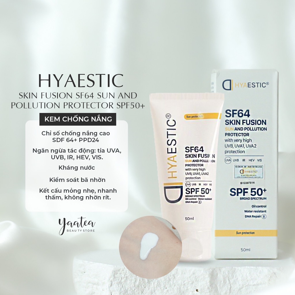 Kem ChốnG Nắng Hyaestic SF64 Skin Fusion 50ml CT