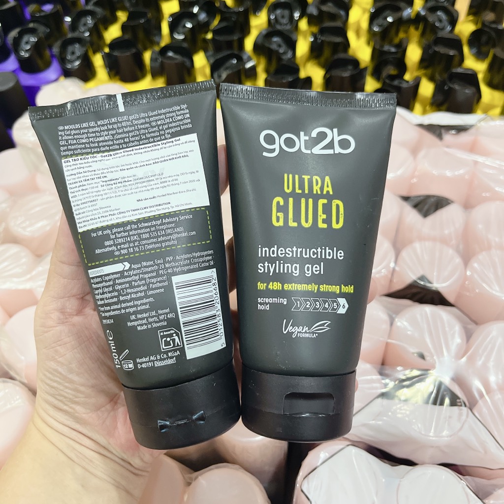 Gel tạo kiểu và giữ nếp tóc GOT2B Ultra Glued