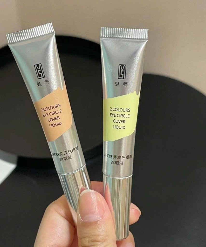 Set 2 Tuýp Che Khuyết Điểm ZFC 2 Colours Eye Circle Cover Liquid 10g