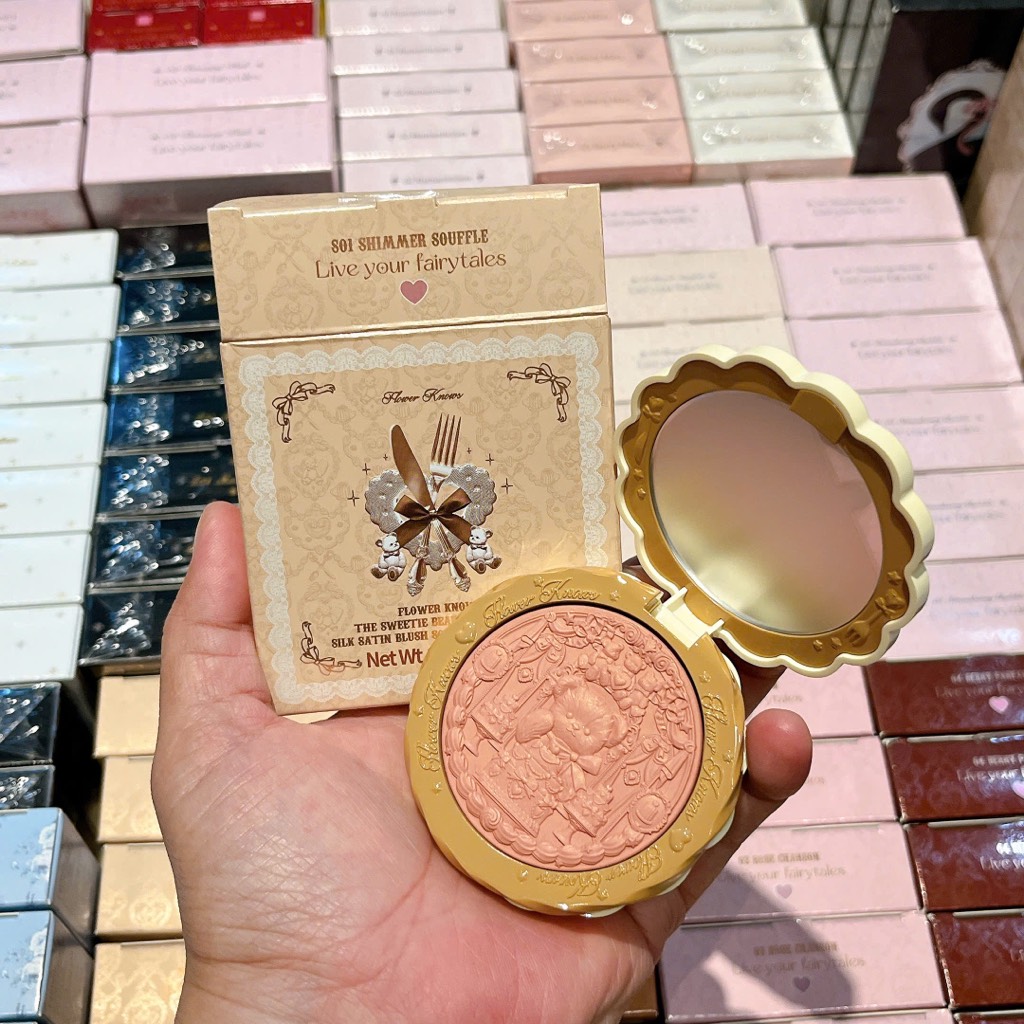 Má Hồng Flower Knows The Sweetie Bear Silk Satin 5g