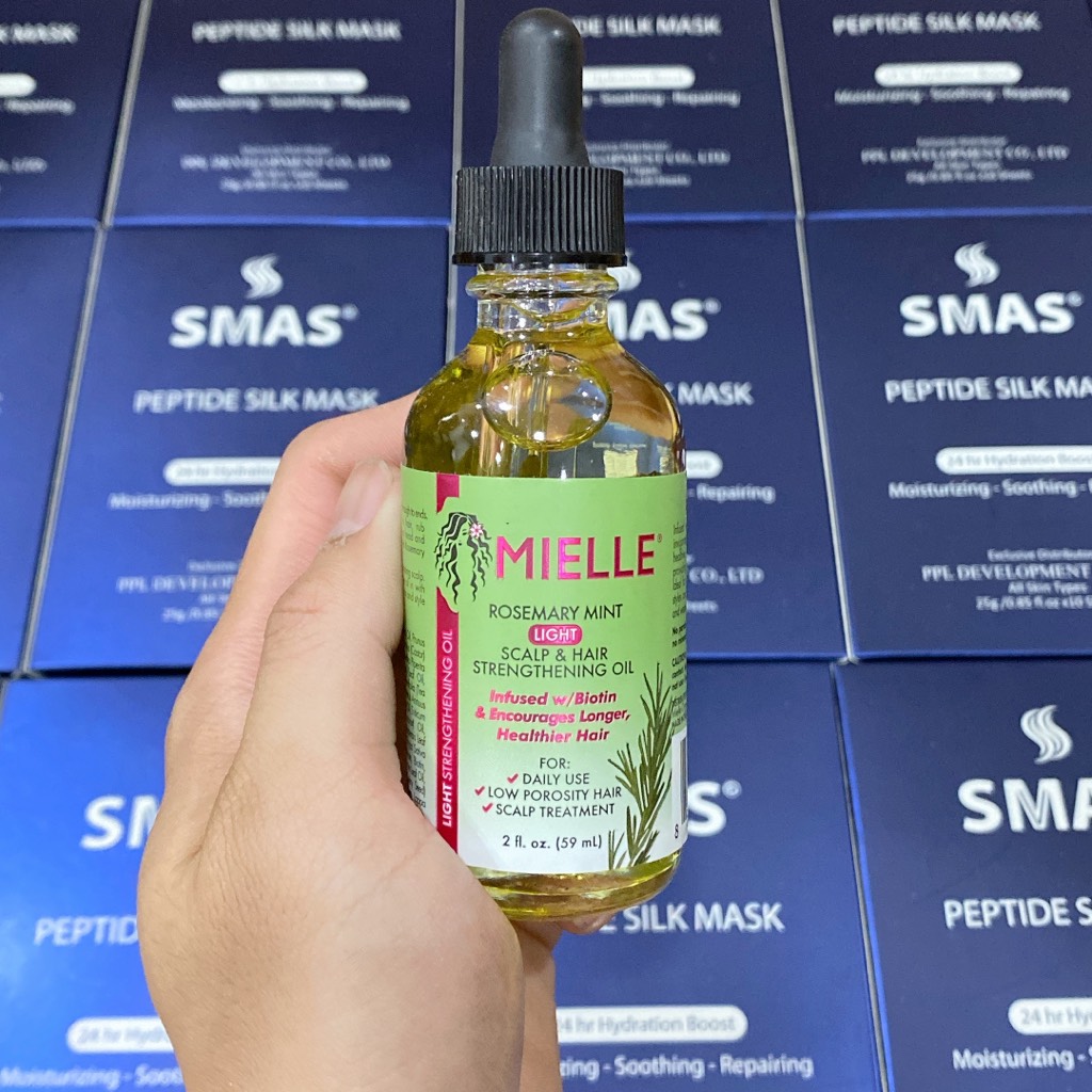 Bộ sản phẩm Kích Mọc tóc Mielle Rosemary Mint Strengthening