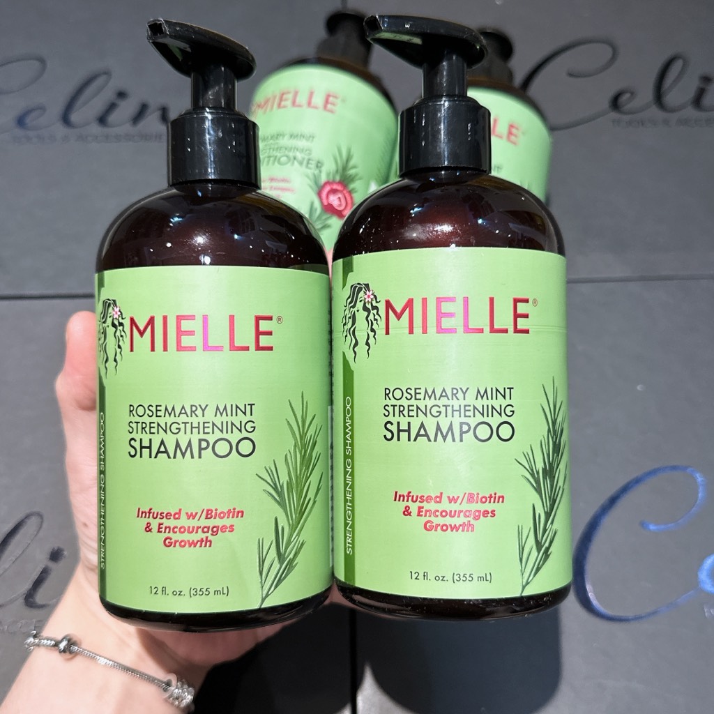 Bộ sản phẩm Kích Mọc tóc Mielle Rosemary Mint Strengthening