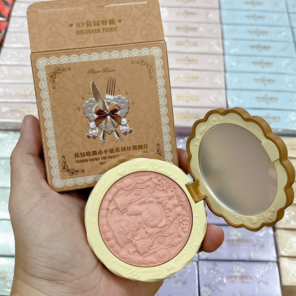 Má Hồng Flower Knows The Sweetie Bear Silk Satin 5g
