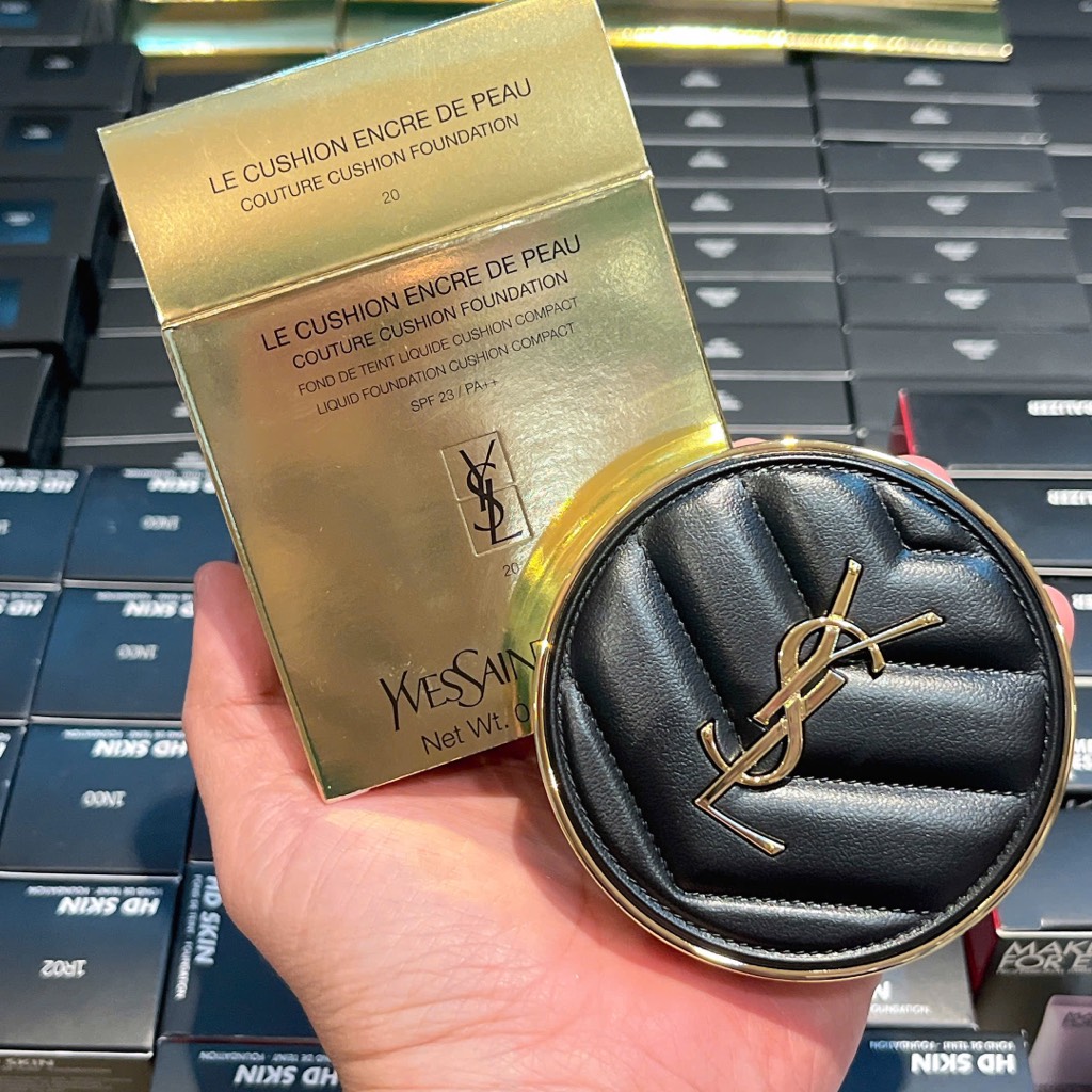 Cushion YSL Couture Vỏ Da Đen SPF23