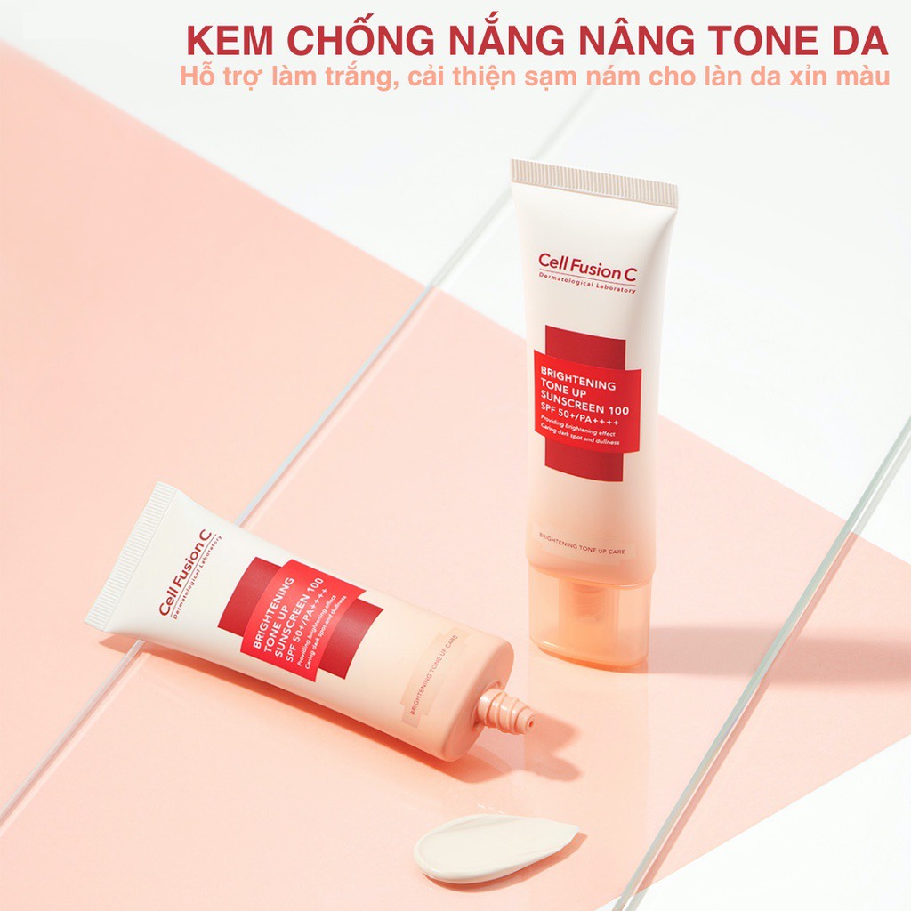 Kem Chống Nắng Cell Fusion C Brightening Tone Up Care SPF50 CT
