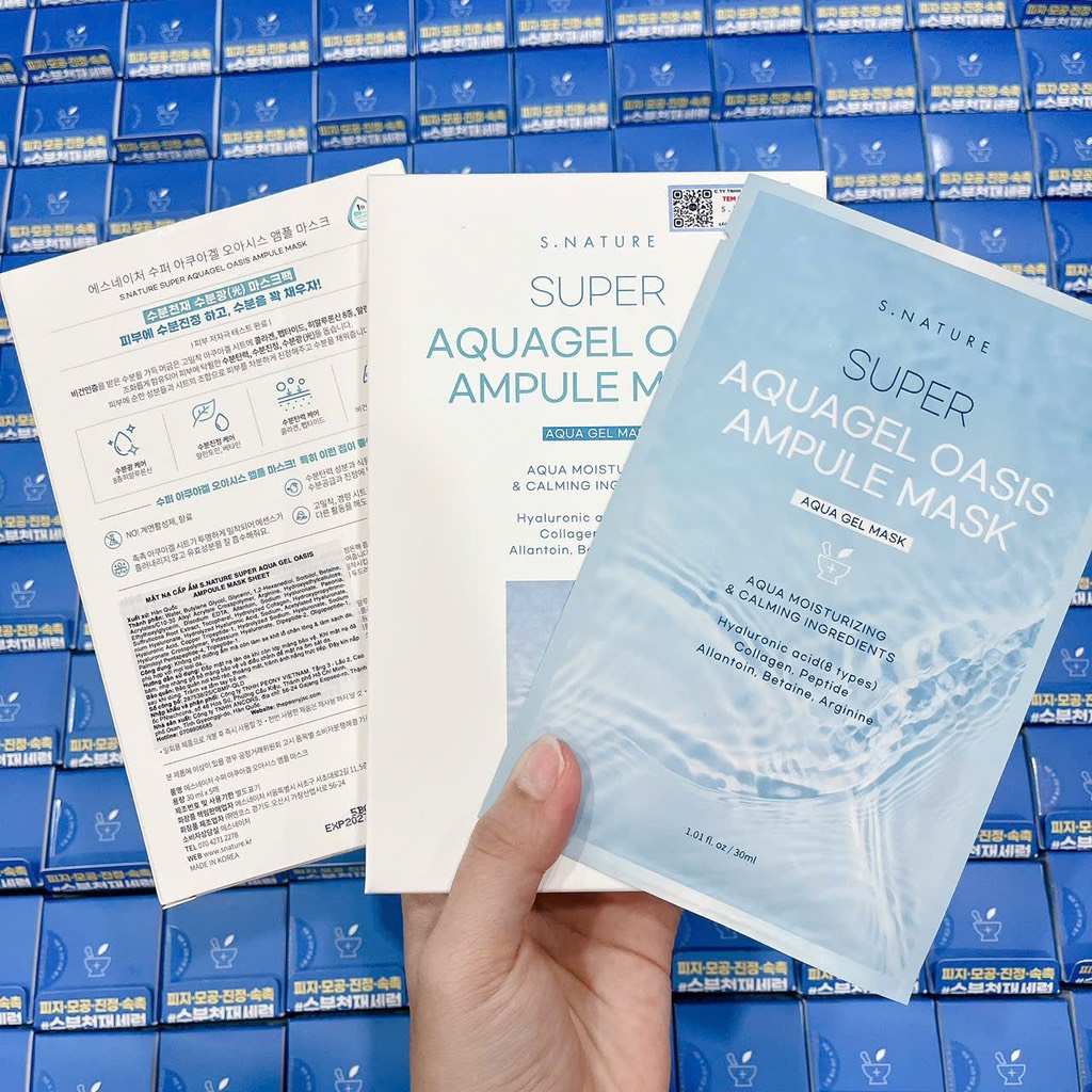 VAT - [ PEONYNK ] Mặt Nạ S.Nature Aquagel Oasis Ampule