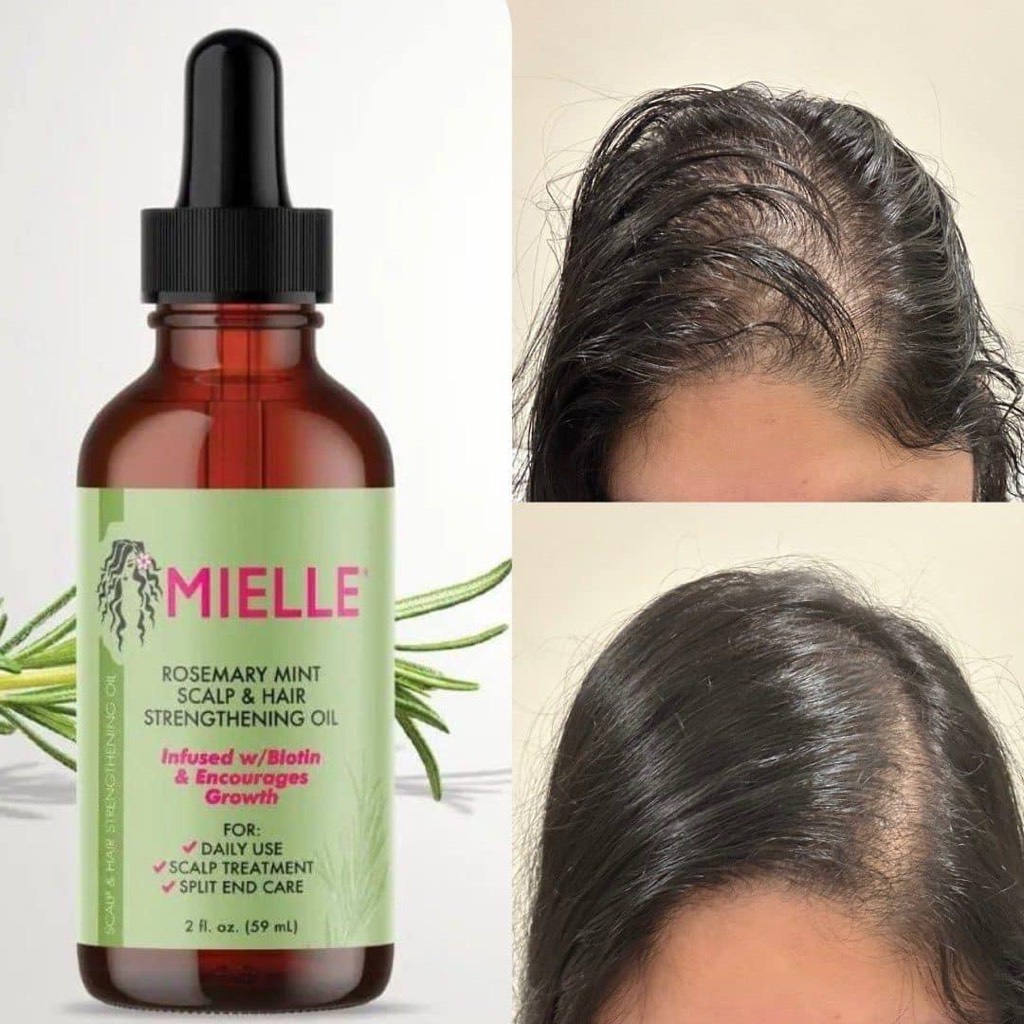 Bộ sản phẩm Kích Mọc tóc Mielle Rosemary Mint Strengthening