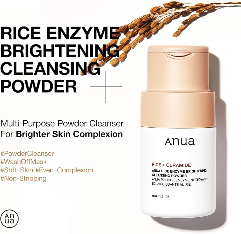 Bột Rửa Mặt Anua Rice Enzyme Brightening 40g