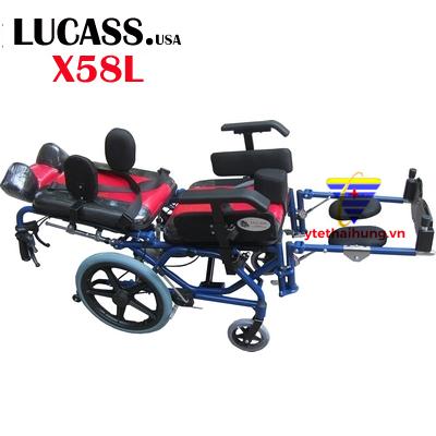 Xe lăn cho trẻ bại não X58L ngả nằm
