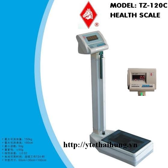 Cân điện tử có thước đo chiều cao TZ 120C Horse head