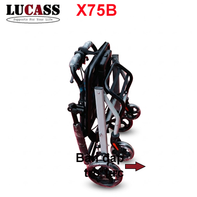 Xe lăn du lịch Lucass X75B gấp gọn như vali