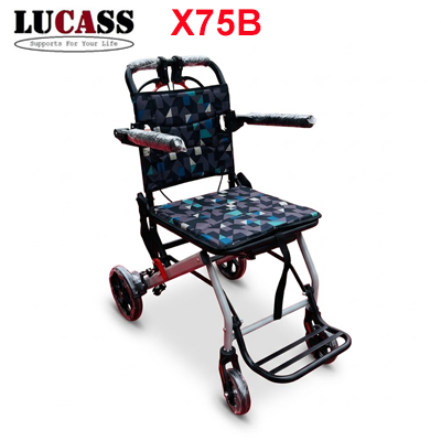 Xe lăn du lịch Lucass X75B gấp gọn như vali