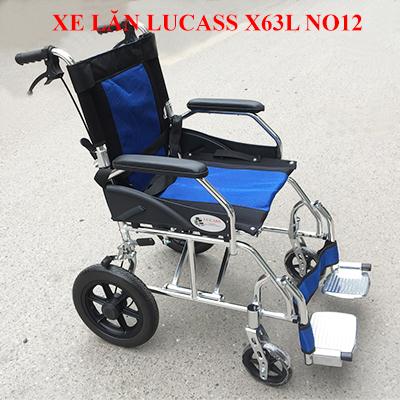 Xe lăn hợp kim nhôm du lịch siêu nhẹ Lucass X63L NO12
