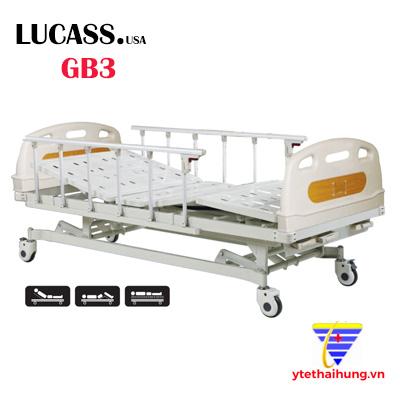 Giường bệnh nhân 3 tay quay Lucass GB3