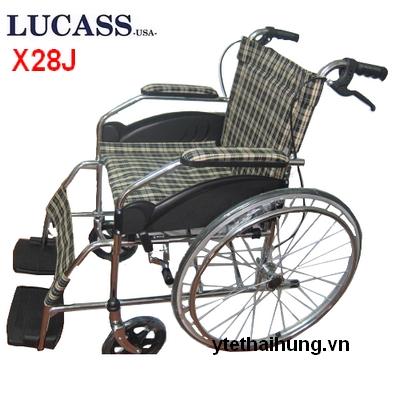 Xe lăn thường có phanh Lucass X28J (màu vàng đen)