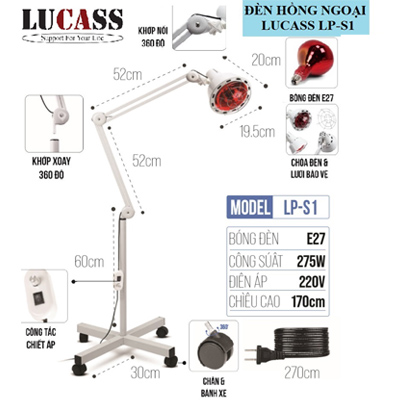Chân đèn hồng ngoại Lucass LP-S1