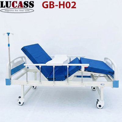 Giường y tế 2 tay quay Lucass GB-H02