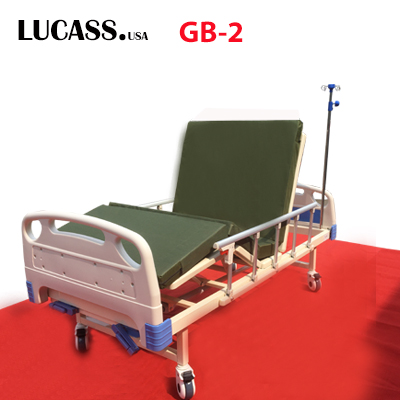 Giường bệnh nhân 2 tay quay Lucass GB-2