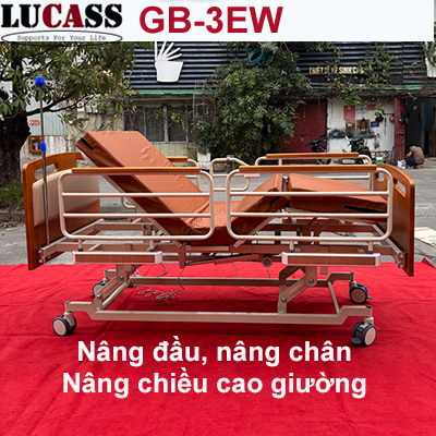 Giường điện nâng hạ chiều cao Lucass GB-3EW